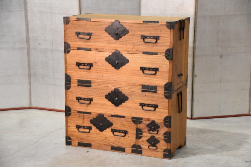 Antique Japanese Chest on Chest Width:910mm
