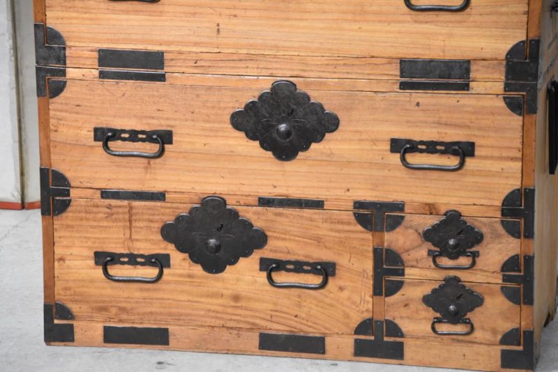 Antique Japanese Chest on Chest Width:910mm - Image 13