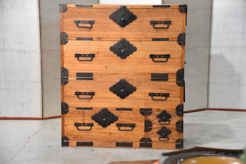 Antique Japanese Chest on Chest Width:910mm - Image 12