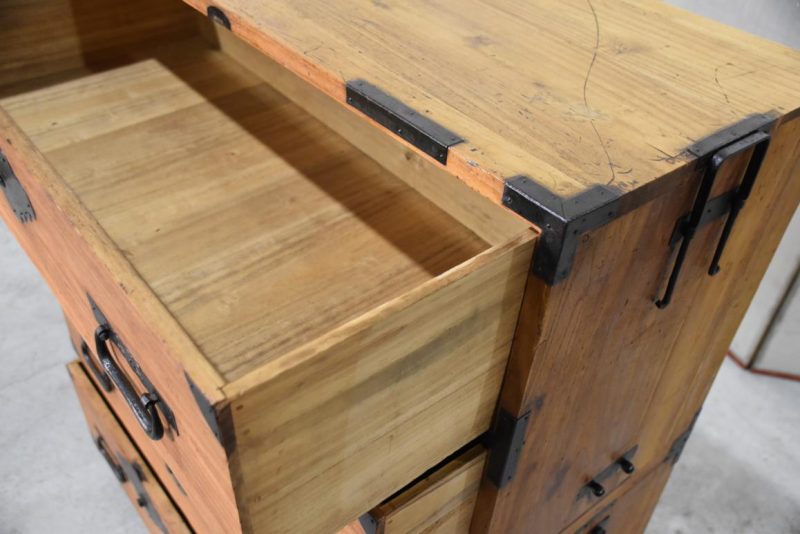 Antique Japanese Chest on Chest Width:910mm - Image 6