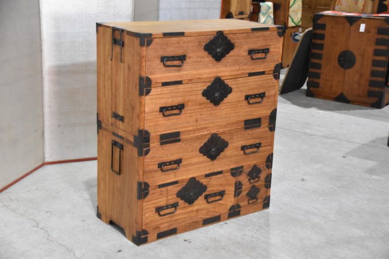 Antique Japanese Chest on Chest Width:910mm - Image 4