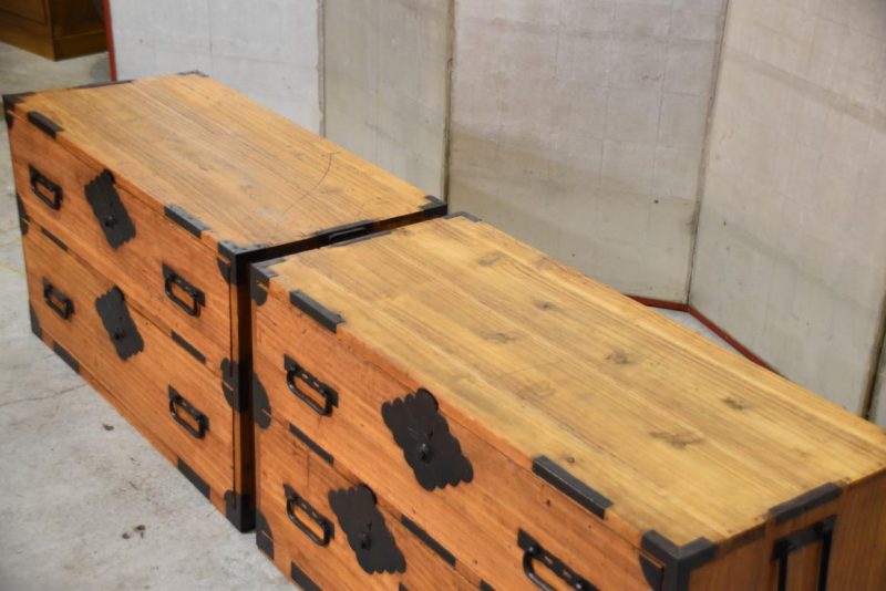Antique Japanese Chest on Chest Width:910mm - Image 2