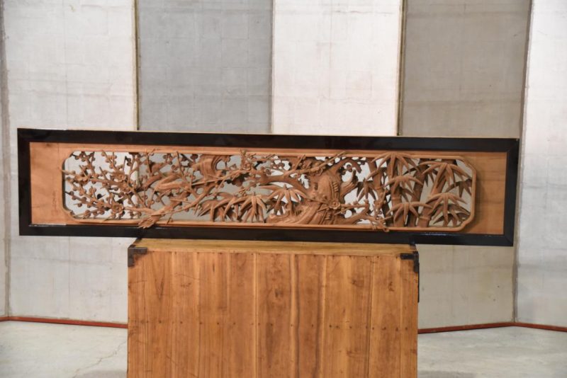 Japanese Carved Wooden Rama Transom Width:1705mm - Image 2