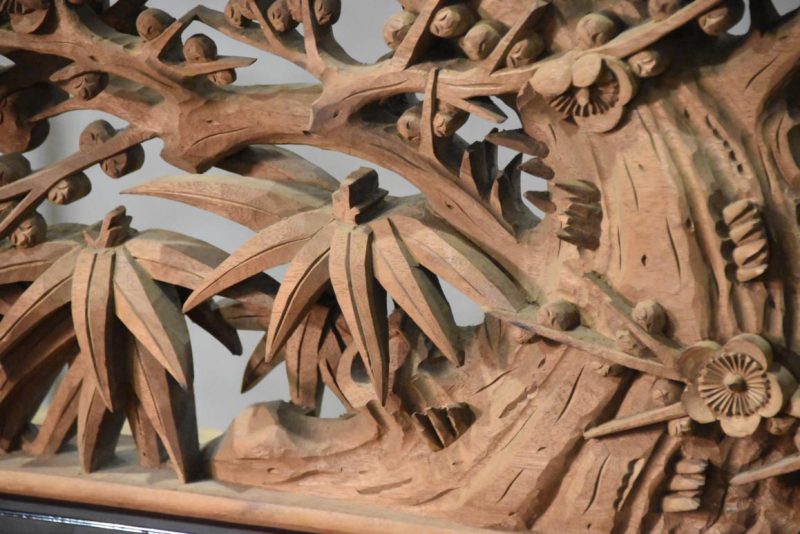 Japanese Carved Wooden Rama Transom Width:1705mm - Image 4