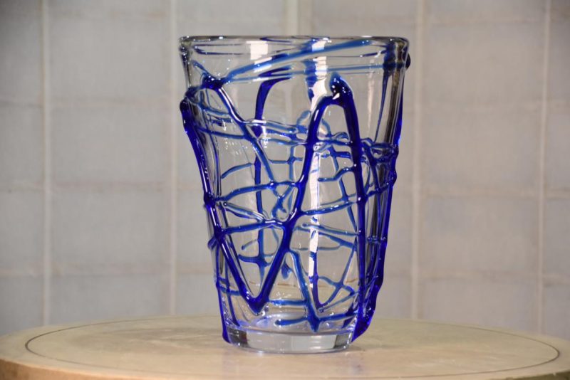 Japanese Art Glass Vase Height:315mm