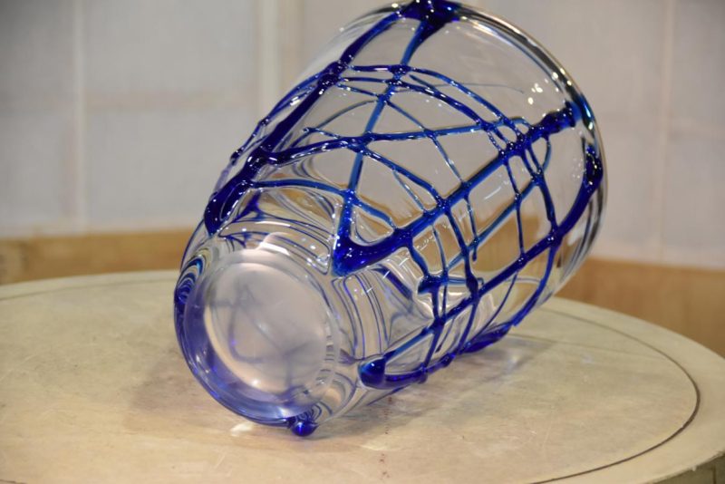 Japanese Art Glass Vase Height:315mm - Image 4