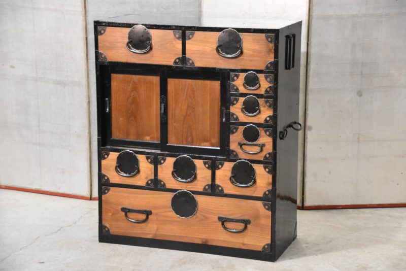 Japanese Choba Dansu Merchant Chest Width:850mm - Image 13