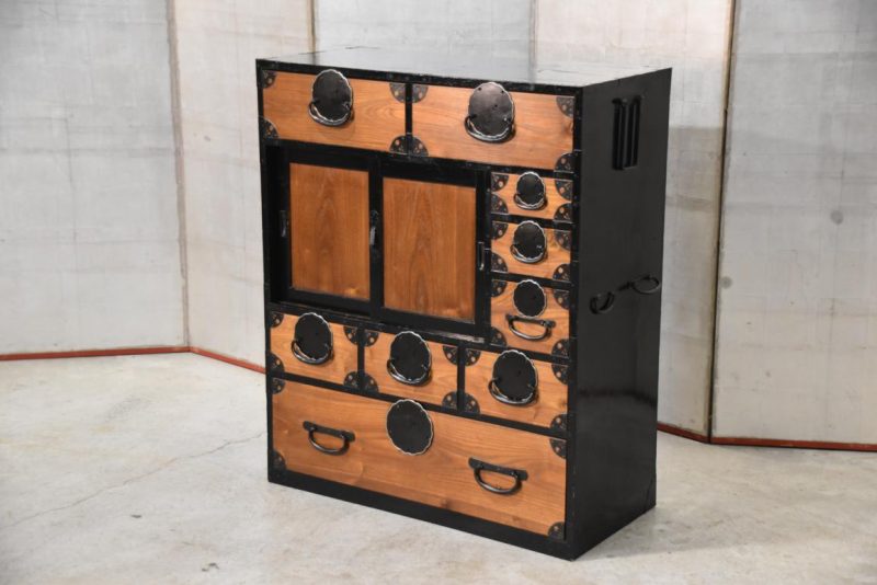 Japanese Choba Dansu Merchant Chest Width:850mm - Image 9
