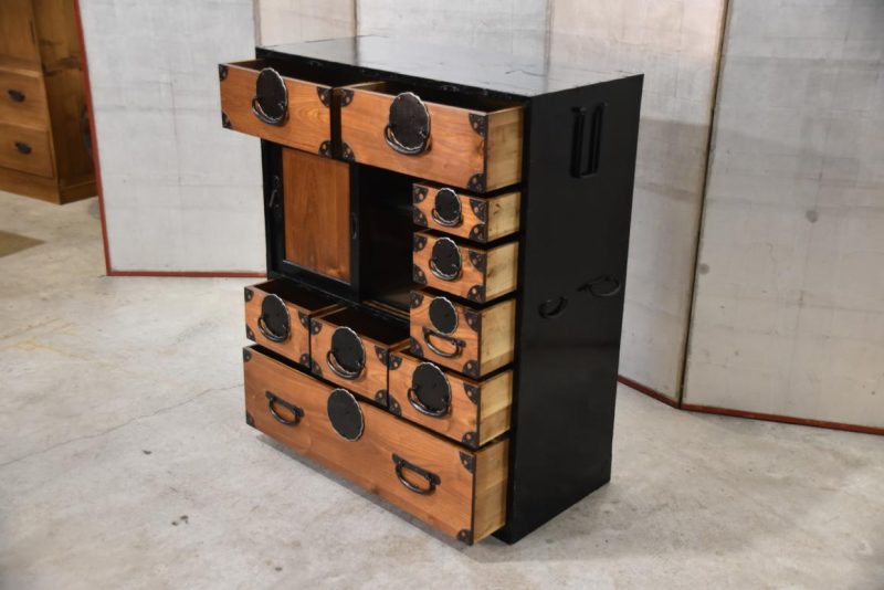 Japanese Choba Dansu Merchant Chest Width:850mm - Image 6