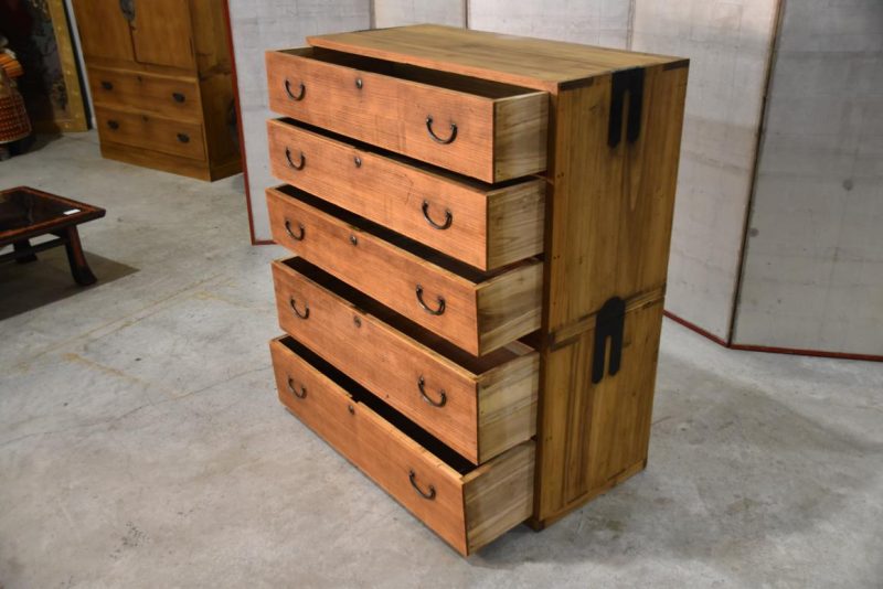 Vintage Clothing Chest (2 Sections) Width:940mm - Image 8