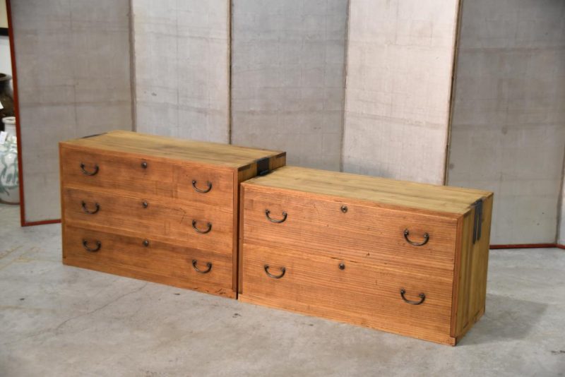 Vintage Clothing Chest (2 Sections) Width:940mm - Image 3