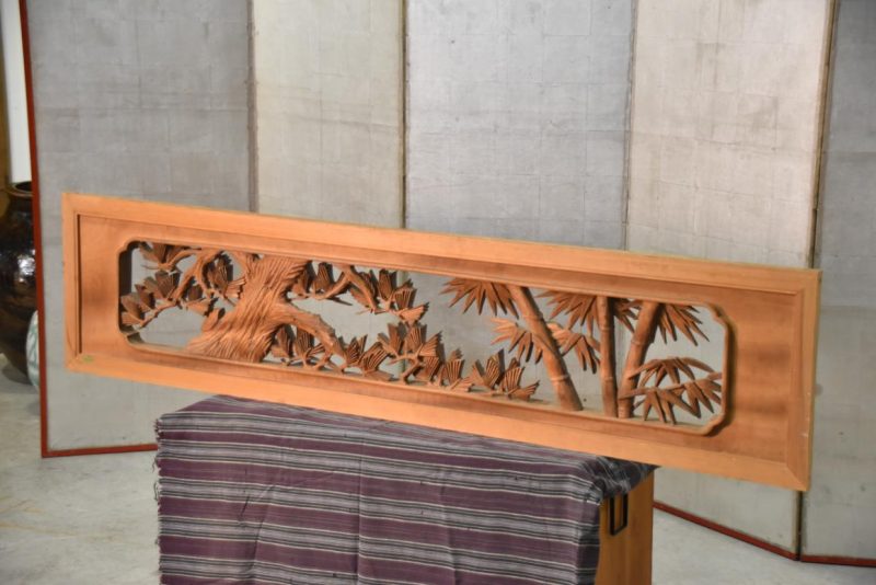 Carved Wooden Transom Rama Width:1705mm - Image 5