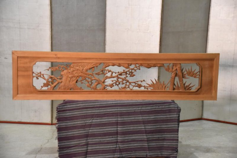 Carved Wooden Transom Rama Width:1705mm - Image 5