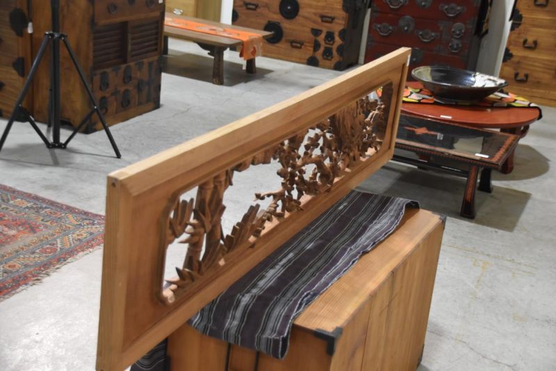 Carved Wooden Transom Rama Width:1705mm - Image 9