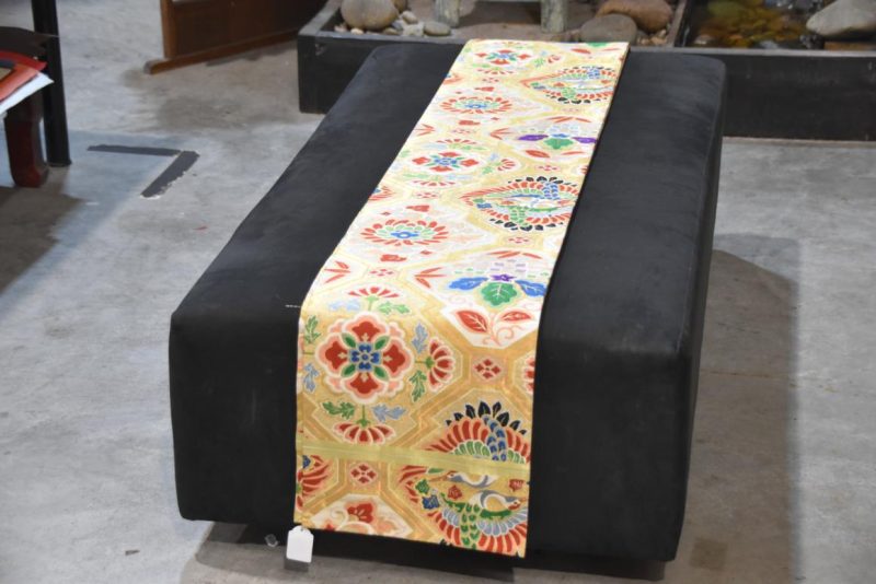 Vintage Japanese Silk Obi Table Runner Width:4000mm