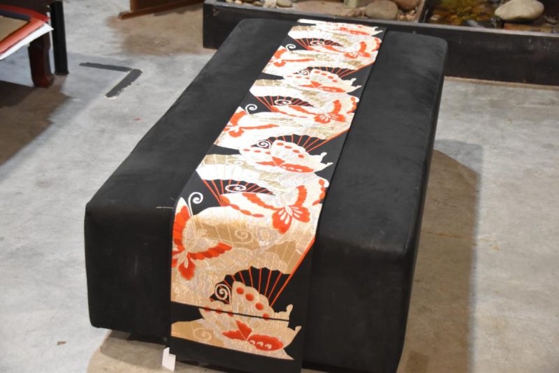 Vintage Japanese Silk Butterfly Obi Table Runner Width:4000mm