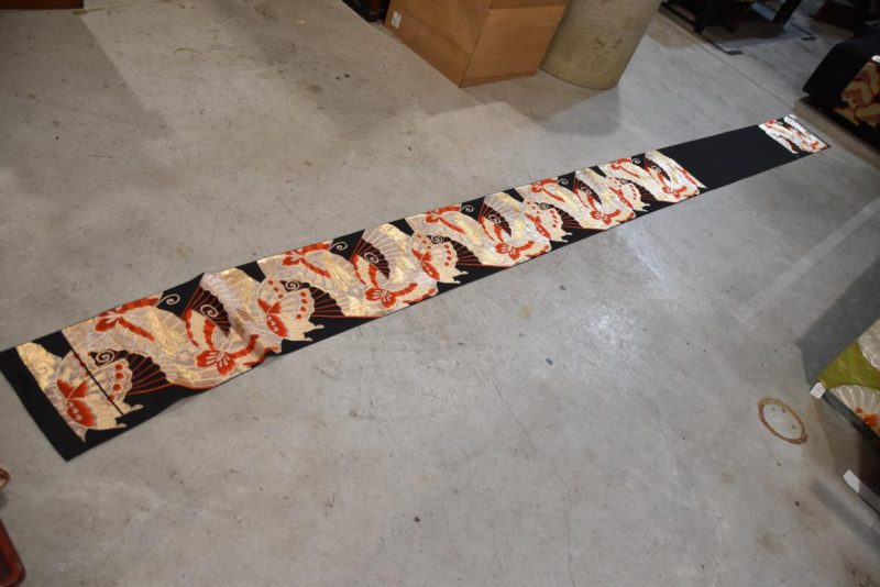 Vintage Japanese Silk Butterfly Obi Table Runner Width:4000mm - Image 3