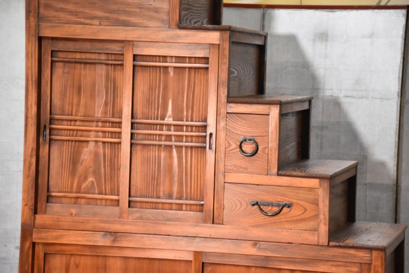Kaidan Dansu Antique Step Chest Width:1750mm - Image 11