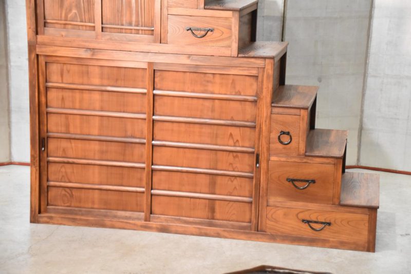 Kaidan Dansu Antique Step Chest Width:1750mm - Image 10