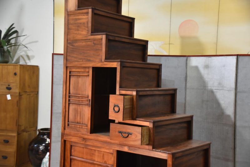 Kaidan Dansu Antique Step Chest Width:1750mm - Image 7