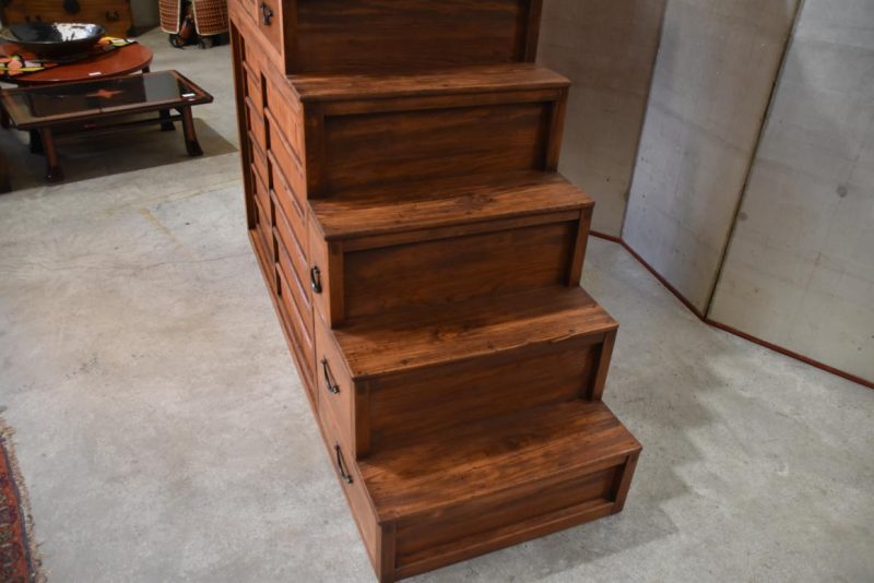 Kaidan Dansu Antique Step Chest Width:1750mm - Image 6