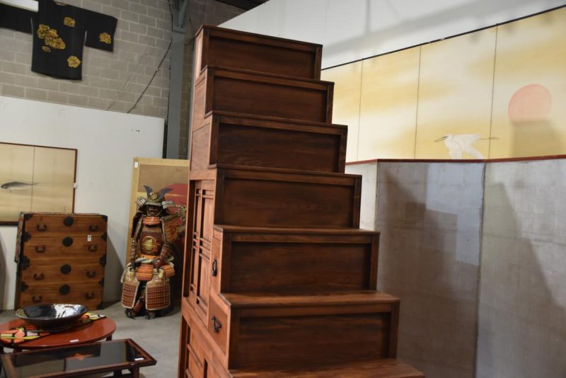 Kaidan Dansu Antique Step Chest Width:1750mm - Image 5