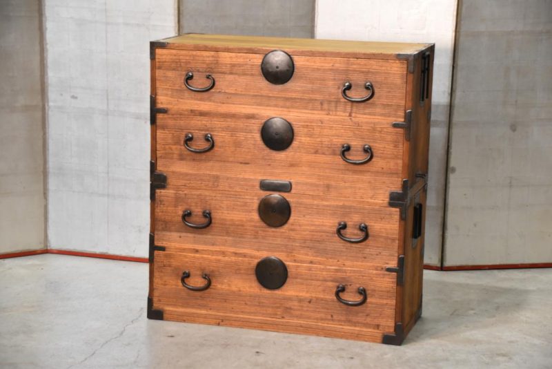 Antique 2 Section Clothing Chest Width:940mm - Image 2