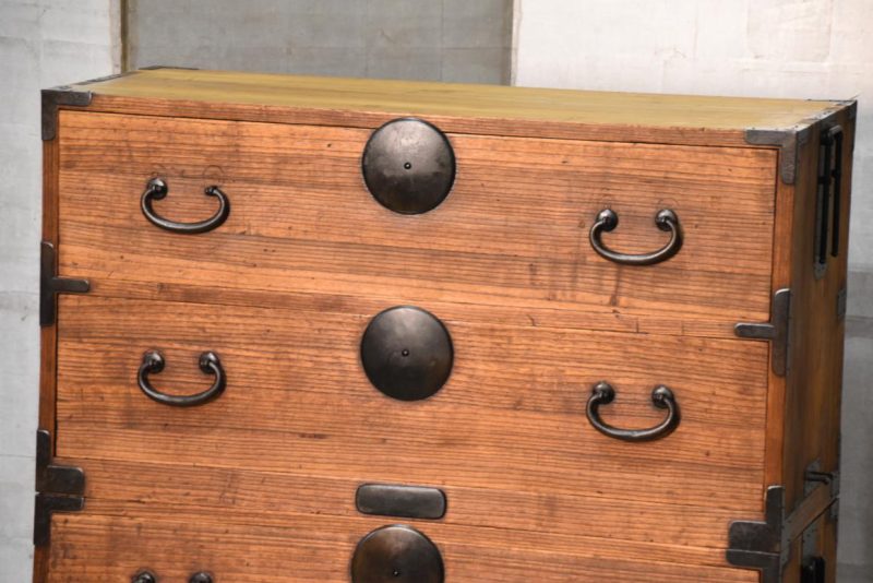 Antique 2 Section Clothing Chest Width:940mm - Image 12