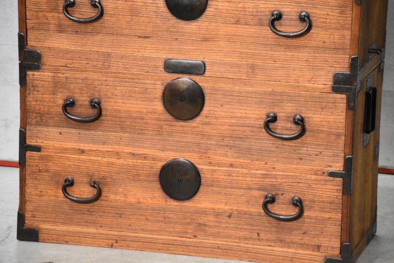 Antique 2 Section Clothing Chest Width:940mm - Image 11
