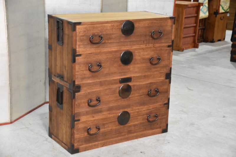 Antique 2 Section Clothing Chest Width:940mm - Image 4