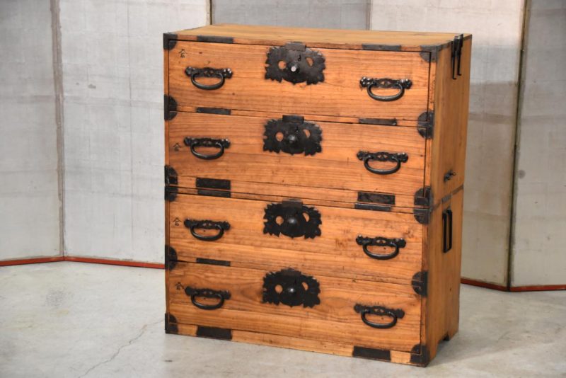 Antique Clothing Chest (2 Sections) Width:880mm