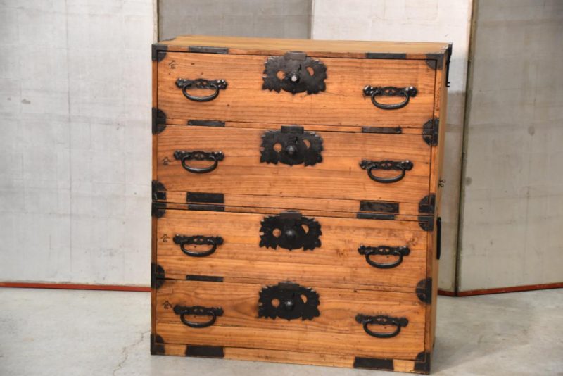 Antique Clothing Chest (2 Sections) Width:880mm - Image 2