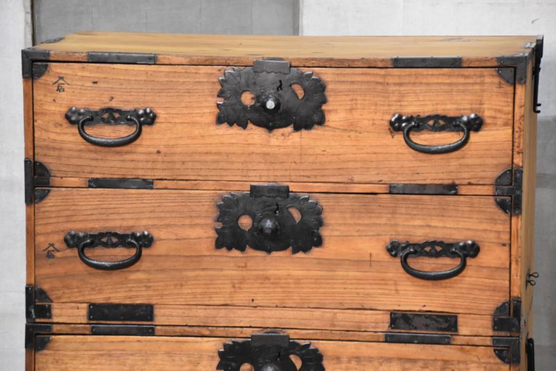 Antique Clothing Chest (2 Sections) Width:880mm - Image 12
