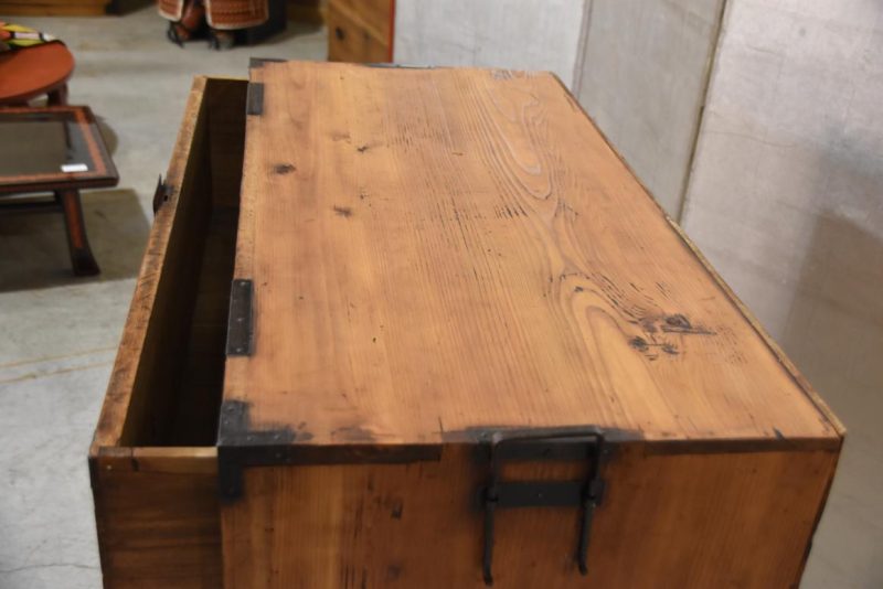 Antique Clothing Chest (2 Sections) Width:880mm - Image 7