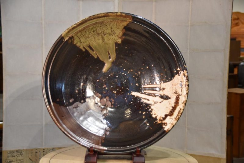 Large Mashiko Pottery Plate Width:560mm