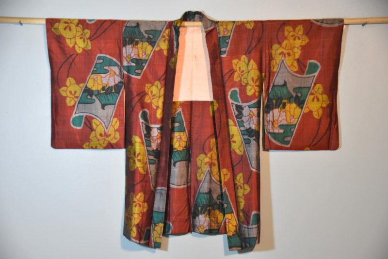 Japanese Vintage Meisen (Silk Ikat) Haori Jacket - Image 2