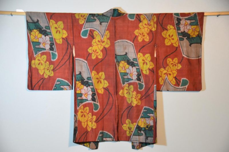 Japanese Vintage Meisen (Silk Ikat) Haori Jacket - Image 3