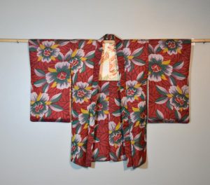 Japanese Vintage Meisen (Silk Ikat) Haori Jacket