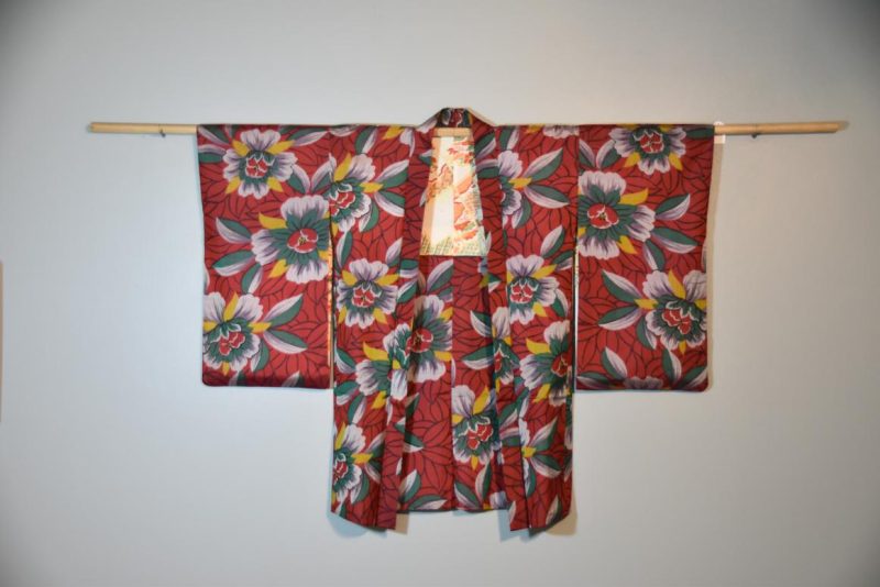 Japanese Vintage Meisen (Silk Ikat) Haori Jacket