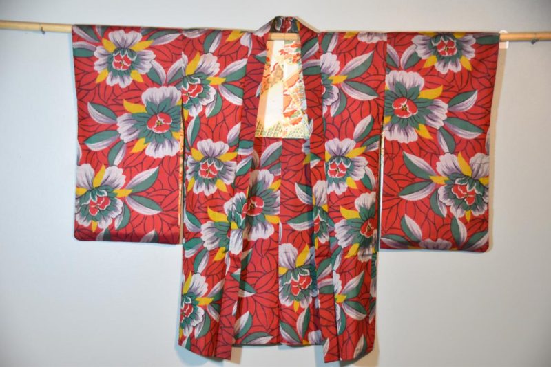 Japanese Vintage Meisen (Silk Ikat) Haori Jacket - Image 2