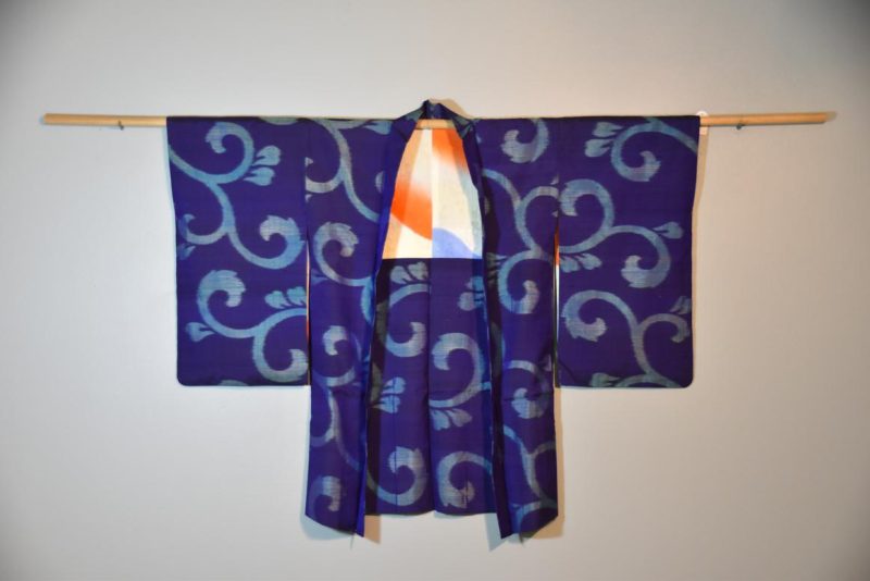 Japanese Vintage Meisen (Silk Ikat) Haori Jacket