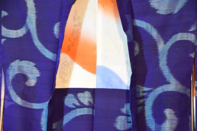 Japanese Vintage Meisen (Silk Ikat) Haori Jacket - Image 6