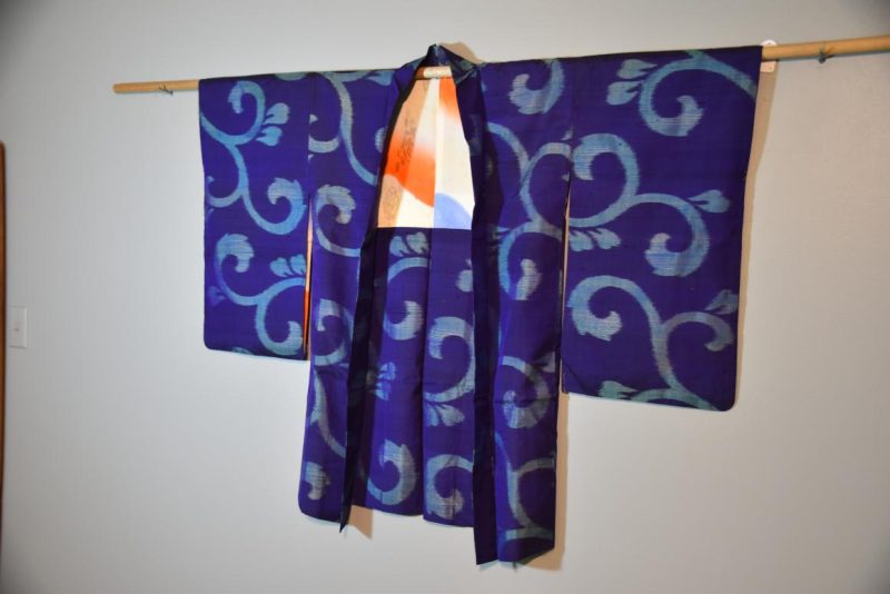 Japanese Vintage Meisen (Silk Ikat) Haori Jacket - Image 4