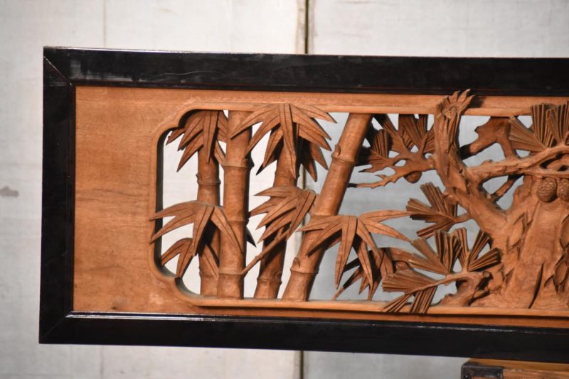 Japanese Carved Wooden Rama Transom Width:1705mm - Image 9
