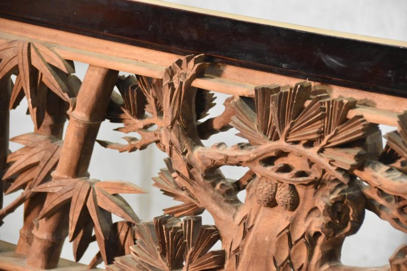 Japanese Carved Wooden Rama Transom Width:1705mm - Image 5