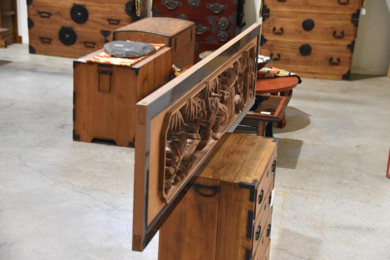 Japanese Carved Wooden Rama Transom Width:1705mm - Image 10