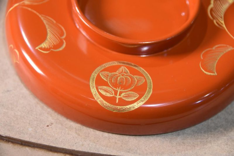 Set of 6 Japanese Lacquered Wood Miso Bowls - Image 6