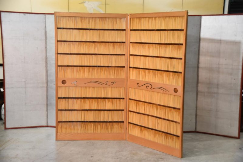 Japanese Reed Grass 2 Panel Screen Width:1940 mm's - Image 2