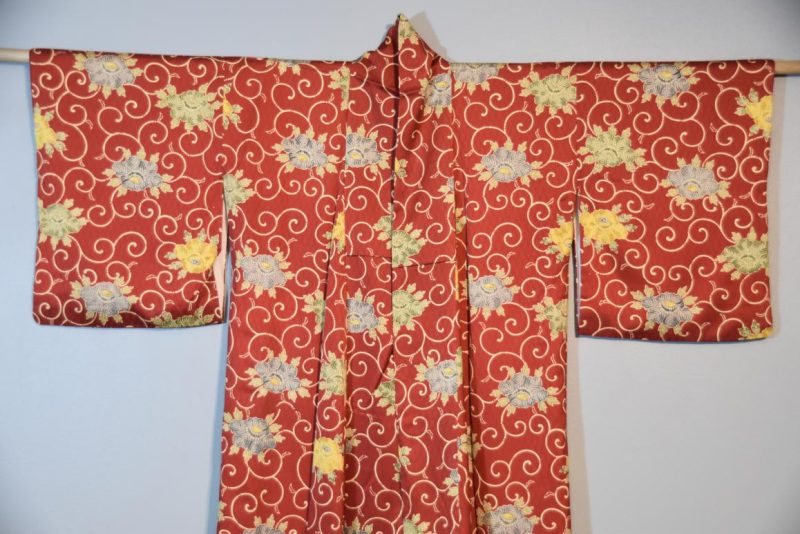 Japanese Vintage Silk Kimono - Image 3