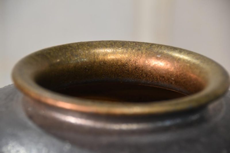 Shigaraki Pottery Metallic Glaze  Vase Width:250mm - Image 7
